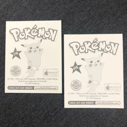 1998 Nintendo | Pokemon (TANGELA) Sticker Set Merlin Collection RARE VTG Holo - Image 2