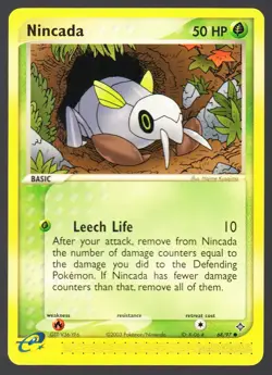 Nincada 68/97 Pokemon EX Dragon NM - Image 1