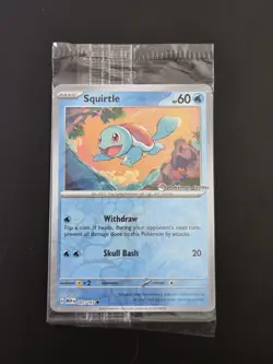 Squirtle 007/165 Pokemon Center STAMPED S&V 151 Promo SEALED - Image 1