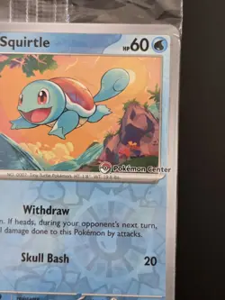 Squirtle 007/165 Pokemon Center STAMPED S&V 151 Promo SEALED - Image 2