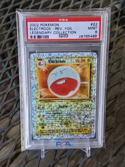 Pokemon Legendary Collection Reverse Holo Electrode #22/110 PSA 9 MINT - Image 1