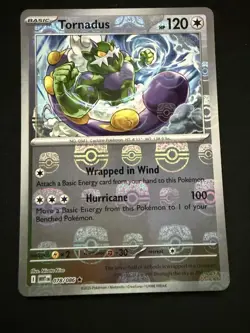 Tornadus 078/086 SV White Flare Master Ball Pattern Reverse Holo Pokemon NM - Image 1