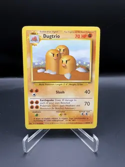 Pokemon Dugtrio 19/102 Base Set Unlimited WOTC LP - Image 1