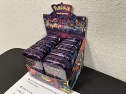 Pokemon Mega Heroes Mini Tin Set w Display *Box Cut (see photos) 10x Mini Tins - Image 1