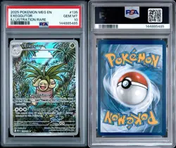 2025 POKEMON MEG EN-MEGA EVOLUTION ILLUSTRATION RARE #135 EXEGGUTOR PSA 10 - Image 3