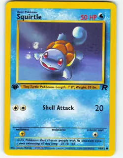 Squirtle - 1st Edition - 68/82 Team Rocket - Pokemon TCG - 2000 - Image 1