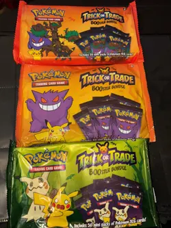 Pokemon Trick Or Trade BOOster Bundle Lot X3 3 Different Years 22,23,24 Sealed - Image 1