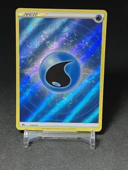 Water Energy # 154 Textured Holo Crown Zenith Pokemon Card NM - Image 1