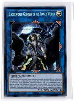 Yugioh TCG Underworld Goddess of the Closed World MP22-EN028 2022 Tin of the Pha - Image 1