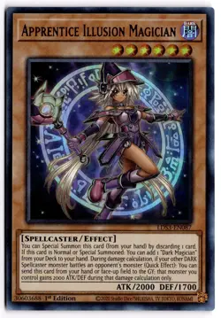 Yugioh TCG Apprentice Illusion Magician (Red) LDS3-EN087 Legendary Duelists: Sea - Image 1