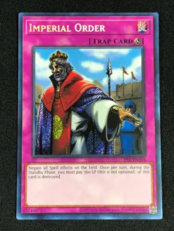 YUGIOH IMPERIAL ORDER PSV-EN104 SECRET NM - Image 1