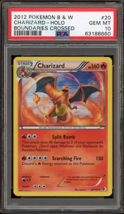 Pokemon Charizard Boundaries Crossed Holo Rare #20 PSA 10 Gem Mint - Image 1