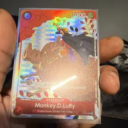 Bandai Monkey.D.Luffy Promo Holo Character Card One Piece CCG P-001 7000 - Image 1