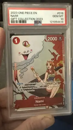 Namco Nami OP01-016 Foil Rare Promo One Piece Promotion Cards PSA 10 2000 Power - Image 1