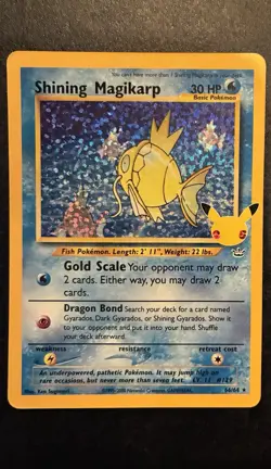 Pokemon Card - Shining Magikarp Celebrations Classic Collection 66/64 Holo LP - Image 1