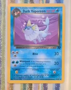 Dark Vaporeon 45/82 Team Rocket Uncommon Pokemon Card - Image 1