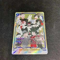 Son Goku : Childhood FB06-119 Secret Rare Manga Booster 02 Dragon Ball Card - Image 1