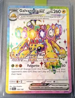 Galvantula EX 159/142 Ultra Rare Scarlet & Violet (Stellar Crown) Pokemon Card - Image 2