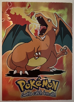 Charizard Topps #E6/12 – Rainbow Holo – Pokemon Card – Lightly Played - Image 1