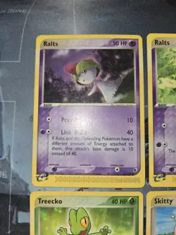 Ruby & Sapphire 4 Card Lot Ralts, Skitty, Treecko Pokemon - Image 2