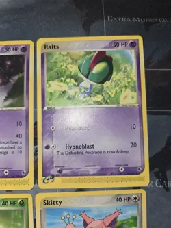 Ruby & Sapphire 4 Card Lot Ralts, Skitty, Treecko Pokemon - Image 3