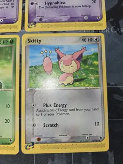 Ruby & Sapphire 4 Card Lot Ralts, Skitty, Treecko Pokemon - Image 4