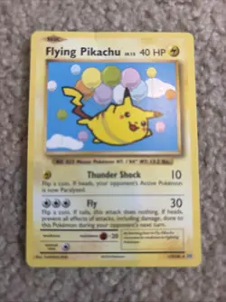 Pokemon TCG Flying Pikachu Evolutions Card 110/108 Regular Secret Rare - Image 1