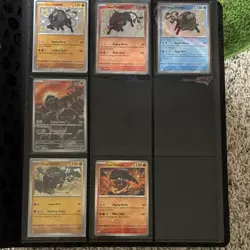 Pokemon TCG Card Lot Lucario Binder Tauros Pikachu Eevee Umbreon Charmeleon - Image 1