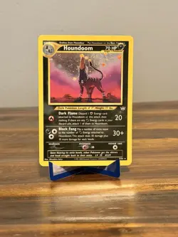 Pokemon TCG Houndoom Neo Revelation Holo Card 8/64 Unlimited Rare HP - Image 1