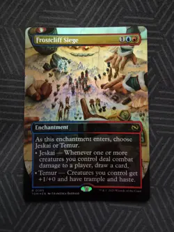 mtg frostcliff siege borderless foil tarkir: dragonstorm - Image 1