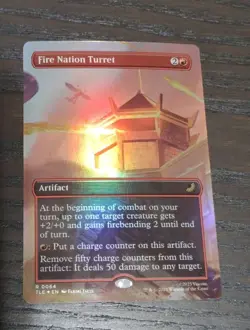 MTG-Avatar:The Last Airbender TLE/Fire Nation Turret 063(Borderless)Foil - Image 1