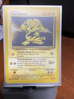 Electabuzz 20/102 Base Set Non Holo Rare Pokemon Card TCG - Image 1