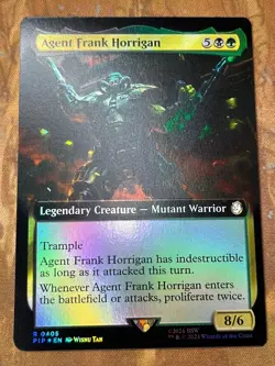 FOIL BORDERLESS AGENT FRANK HORRIGAN - Fallout - MTG 0405 - Image 1