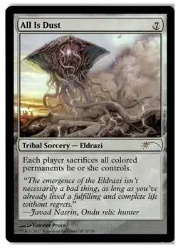 MTG Foil All Is Dust - Grand Prix Promos Moderately Played English - Image 1