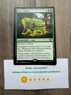 Bear Umbra 1x #113 (NM) Kamigawa Neon Dynasty NEC Magic MTG - Image 1