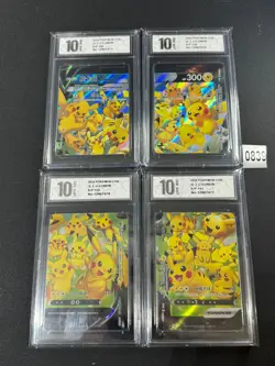 Pokemon TCG S-Chinese Pikachu V-UNION S-P 109-112 Grade 10 - Image 1