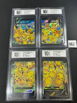 Pokemon TCG S-Chinese Pikachu V-UNION S-P 109-112 Grade 10 - Image 1