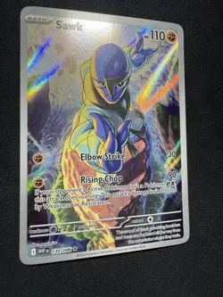 Sawk Illustration Rare 130/086 White Flare Pokemon TCG - Image 3