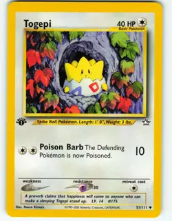 Togepi - 1st Edition - 51/111 Neo Genesis - Pokemon TCG - 2000 - Image 1