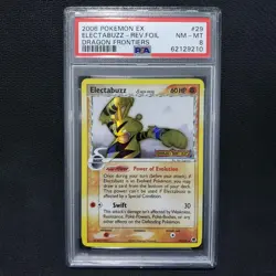 2006 Pokemon: ELECTABUZZ 29/101 [Reverse Holo] [EX Dragon Frontiers] NM/MT PSA 8 - Image 1