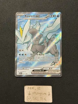 Pokemon Black Bolt - Kyurem Ex - 157/086 - Full Art Rare - M/NM - Image 1