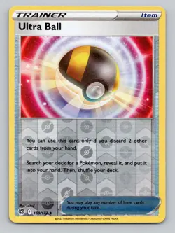 Reverse Holo Ultra Ball 150/172 Uncommon SWSH09: Brilliant Stars Pokemon - Image 1
