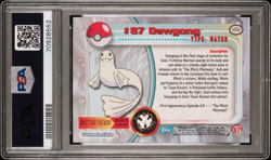 PSA 8 2000 Pokemon TV Animation Series 2 Foil #87 Dewgong Pop6 - Image 2