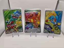 Pokemon First Partner Illustration Collection MEP Bulbasaur Charmander Squirtle - Image 1
