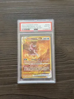 2023 Pokemon Crown Zenith Origin Forme Palkia VSTAR GG67 Gold PSA 10 Gem Mint - Image 1