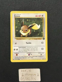 Pokemon WOTC Team Rocket - Eevee - 55/82 - Non Holo Common - NM/LP - Image 1