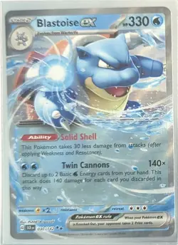Pokemon TCG - Holo Blastoise ex Double Rare 030/142 NM SCR - Image 1