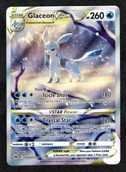 Glaceon VSTAR GG40/GG70 Ultra Rare Crown Zenith Pokemon TCG - Near Mint - Image 1