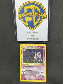 POKEMON GYM HEROES UNLIMITED SABRINA’S GENGAR HOLO 14/132 NM - Image 1