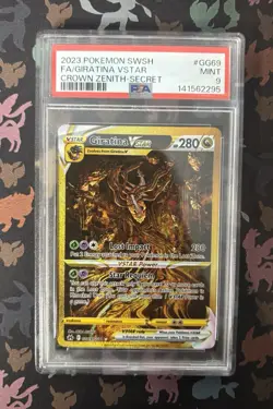 PSA 9 Giratina VSTAR Crown Zenith 2023 Secret Rare Full Art GG69/GG70 Pokemon - Image 3